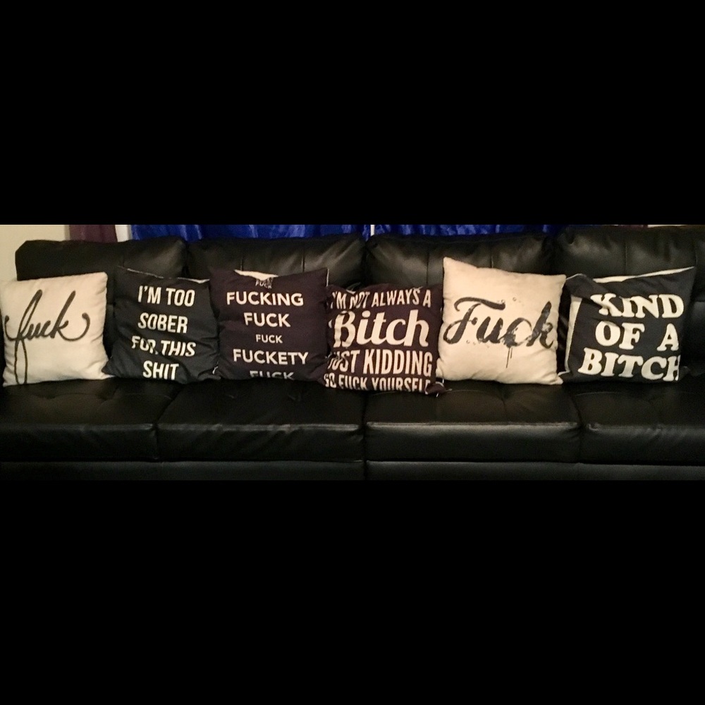 Adult content sassy smartass pillows